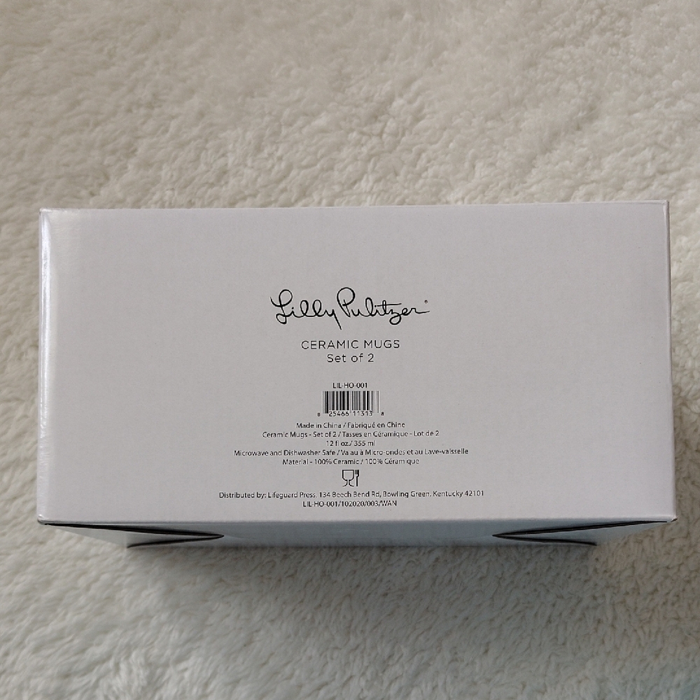 Lilly Pulitzer Ceramic Mug Set